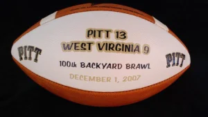 The first radio-broadcasted football game was WVU vs. Pitt